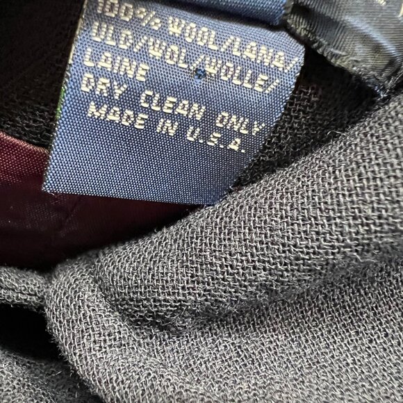 Ralph Ralph Lauren Vintage Double Breasted Wool Peacoat Jacket Navy Blue Size 8 - Picture 12 of 14